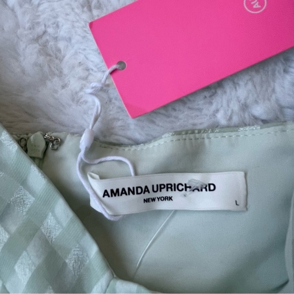 AMANDA UPRICHARD Dress Woman’s babydoll seafoam girlcore Coquette Size Large - Picture 5 of 9
